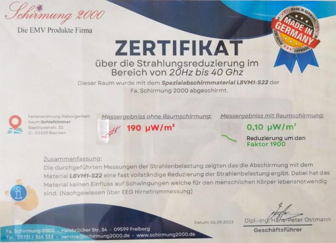 באוטזן Fewo Geborgenheit Asza Mit Strahlungsfreien Zonen מראה חיצוני תמונה